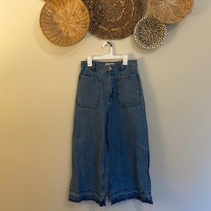 Free People Wide Legged Jeans
